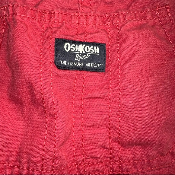 Vintage OshKosh B'gosh Red Kids Overalls size 4T - Picture 4 of 6